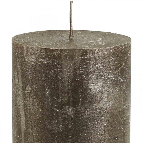 daiktų Stulpinės žvakės vienspalvės žvakės varinės 70x120mm 4 vnt