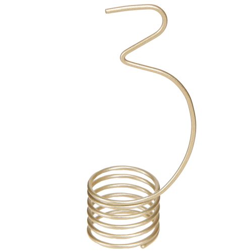 Floristik24 Žvakių dekoracijos Advento skaičiai 1-4 matinio aukso spalvos metalinės, aukštis 10 cm, 4 vnt.