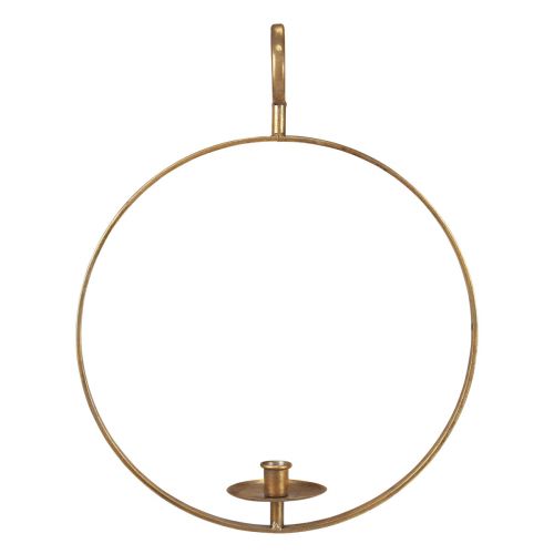 Žvakių laikiklis pakabinti metalinę dekoraciją aukso vintage Ø38/H48cm