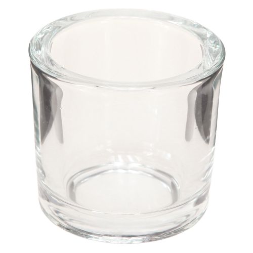 Floristik24 Žvakės stiklinis puodas Mini stiklinis kibiras skaidrus Ø6,5cm H6cm 6vnt