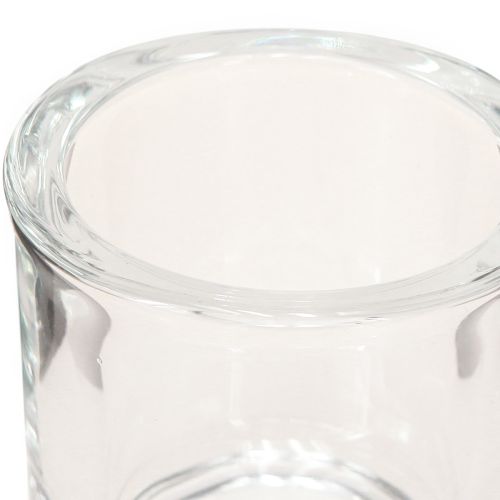 daiktų Žvakės stiklinis puodas Mini stiklinis kibiras skaidrus Ø6,5cm H6cm 6vnt