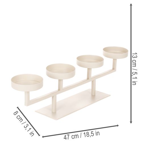 Moderni žvakidė su keturiomis žvakidėmis, 47 cm | Floristik24.lt
