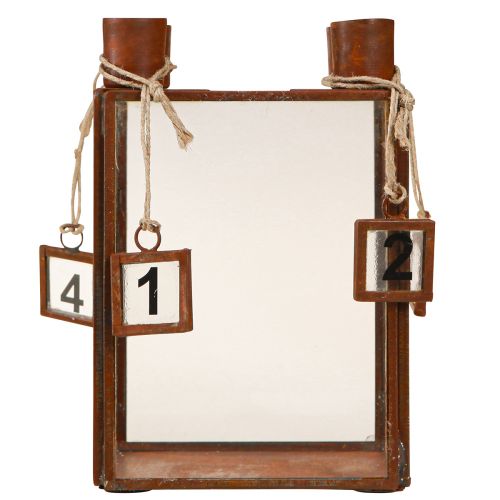 daiktų Žvakidė Advent rūdžių metalo užpildymui 10×10×15,5cm