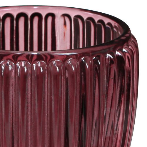 daiktų Žvakidės stiklas Uogų žibintas retro Ø7cm H7cm 6 vnt