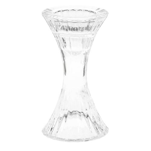daiktų Žvakių laikiklis stiklinis apvalus pagaliukas žvakidė Ø7cm H13cm 2vnt