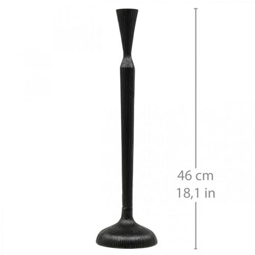 daiktų Žvakidė juodo metalo žvakidė Ø12cm H46cm