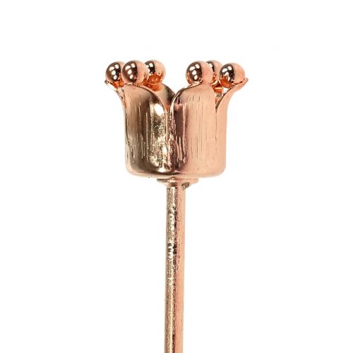 Floristik24 Žvakidės karūnėlė varinė Ø2,2cm H7cm 4 vnt