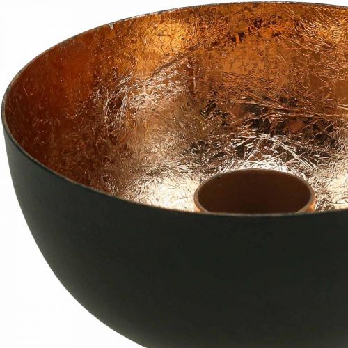 daiktų Žvakidė juoda, bronzinė lazdelė žvakidė Ø10cm H5cm