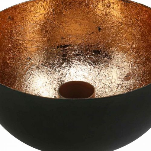 daiktų Žvakidė juoda, bronzinė lazdelė žvakidė Ø13cm H6cm