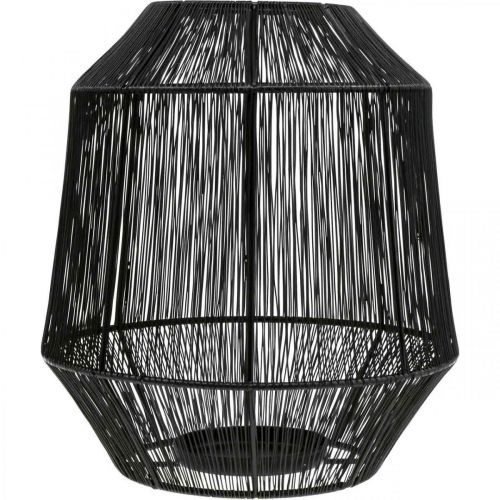 daiktų Žvakidė Black Deco Lantern Wire Basket Ø24cm H28cm