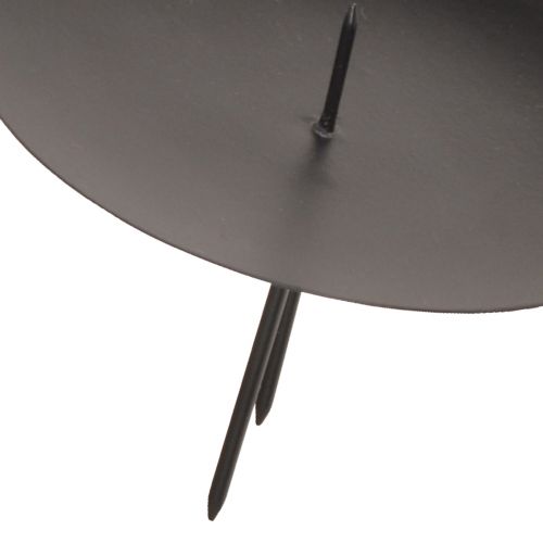 daiktų Žvakidė metalui užkišti Adventui juoda Ø8cm 4 vnt