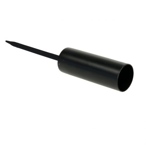 daiktų Žvakidėžė juoda lazdinėms žvakėms 15cm 4vnt