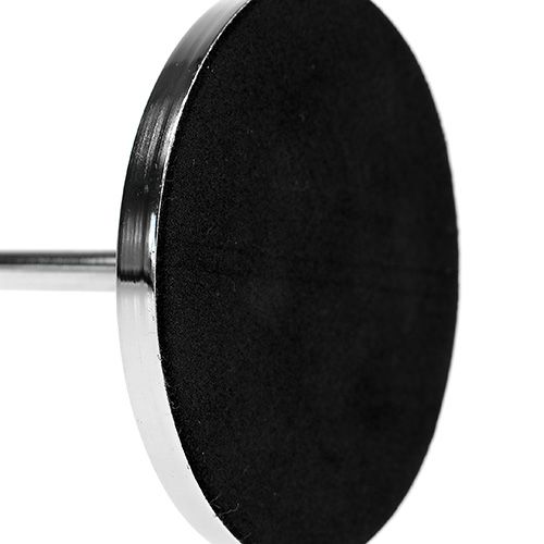 Floristik24 Žvakidė kūginei žvakei sidabrinė 30cm