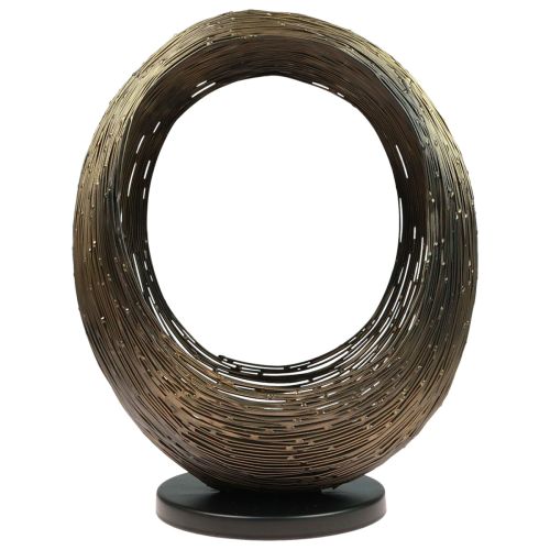 Floristik24 Žvakidė metalinė dekoratyvinė skulptūrinė žvakidės laikiklis H45cm