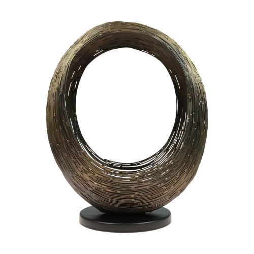 Floristik24 Žvakidė metalinė dekoratyvinė skulptūrinė žvakidės laikiklis H33,5cm