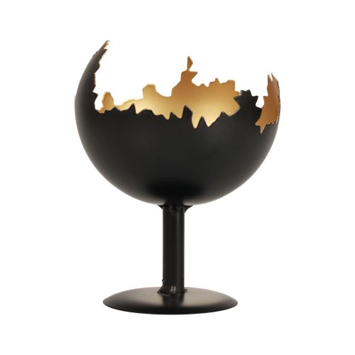 Floristik24 Stalo puošmena Kalėdinė žvakidė metalinė 15,5cm Ø12cm