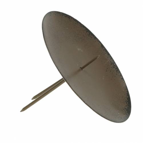 daiktų Įkraunamas žvakių laikiklis 8cm ruda 4 vnt