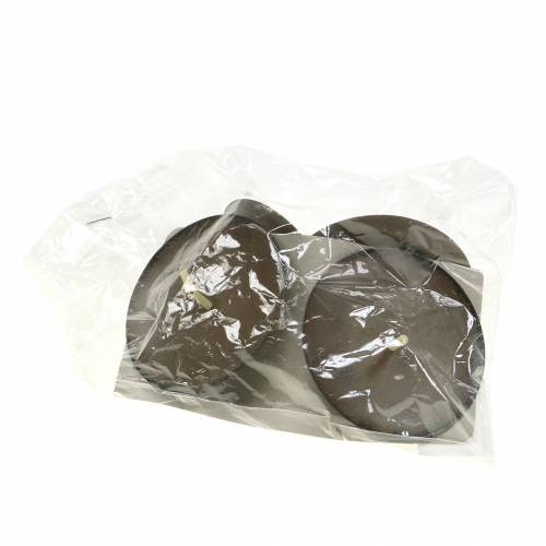 daiktų Įkraunamas žvakių laikiklis 8cm ruda 4 vnt