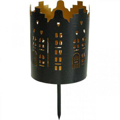 daiktų Žvakės City Black Tealight laikiklis klijuoti Ø8cm