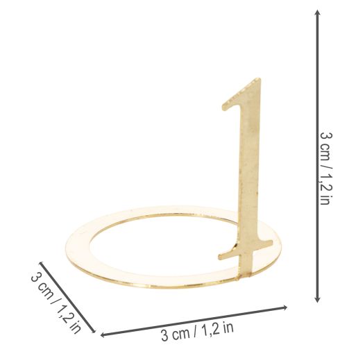 Žvakių žiedų, siaurėjančių žvakių rinkinys Advento vainikui, 3 cm, 4 vnt. | Floristik24.lt