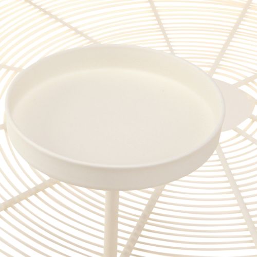 Floristik24 Žvakidė-dubuo, 4 kolonų, kreminės spalvos, Ø45 cm