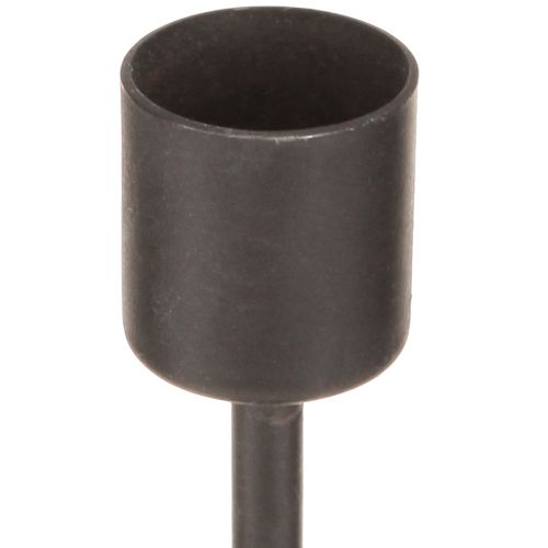 daiktų Žvakidės metalinės, antikvarinės rudos spalvos, aukštis 16 cm, 2 vnt.