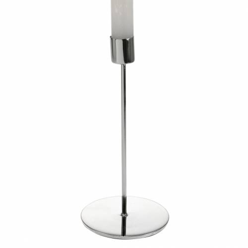 Floristik24 Žvakidė Ø5cm H11cm sidabrinė 4vnt