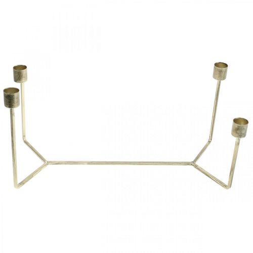 daiktų Žvakidė žvakių padėklui šampano metalo 37 × 17 × 18cm