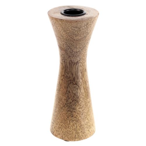 Floristik24 Žvakidė Modernus Žvakidėlis Mediena Natūralus Ø6cm H16cm