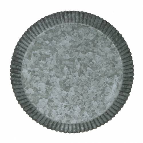 Floristik24 Dekoratyvinė cinko kepimo skarda Ø25cm H3cm