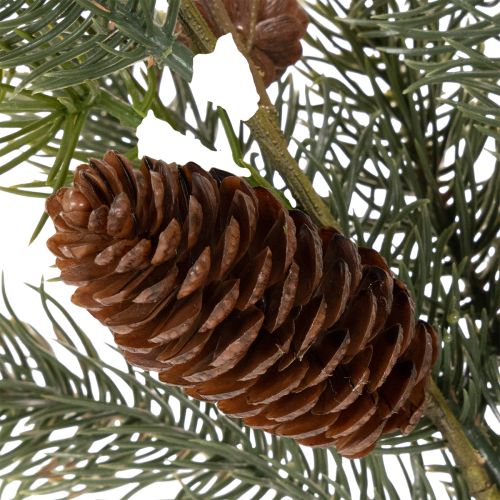 Dirbtinė eglės šakelė su kankorėžio dekoracija, 41 cm | Floristik24.lt