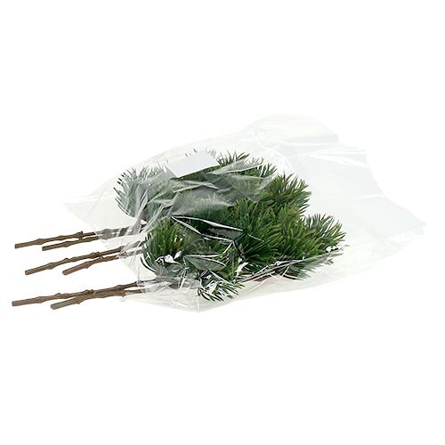 Floristik24 Pušies šakelė dirbtinė žalia H30cm 6vnt