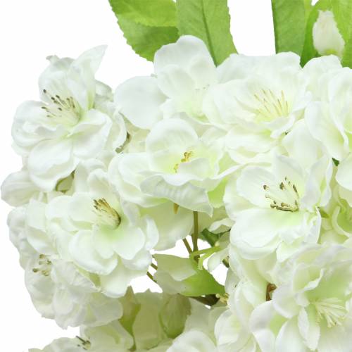 Floristik24 Vyšnių šakelių kremas 45cm 3vnt papuošimui