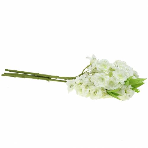 Floristik24 Vyšnių šakelių kremas 45cm 3vnt papuošimui
