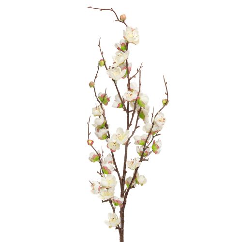 Floristik24 Vyšnių žiedų dekoravimo šakelė Dirbtinė šakelė baltos gėlės 96cm 2vnt
