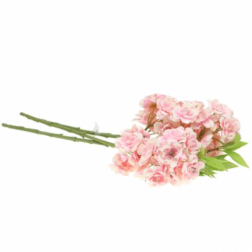 Floristik24 Vyšnių žiedų šakelė rožinė 44cm 3vnt