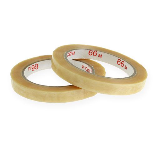 Floristik24 Lipni juosta 12mm x 66m PVC neutrali 12 vnt