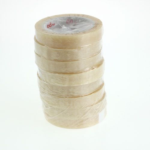 Floristik24 Lipni juosta 12mm x 66m PVC neutrali 12 vnt