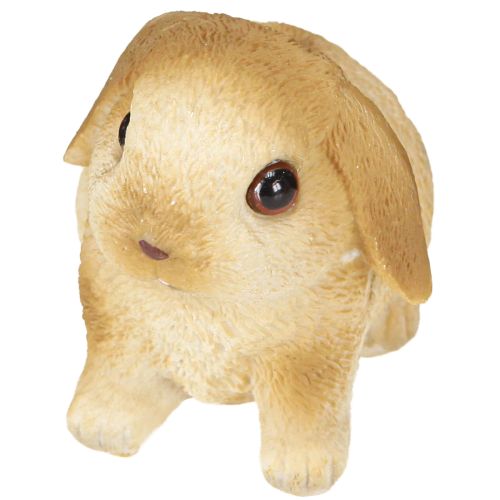 Mažas Velykų zuikis Dekoratyvinis Bunny Polyresin 9×6×6,5cm 3vnt
