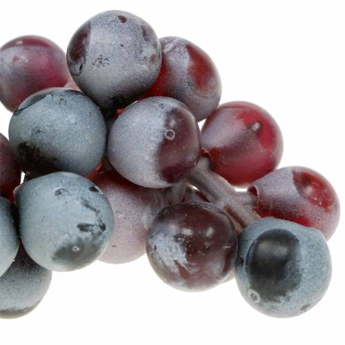 Floristik24 Dirbtinės mini vynuogės Bordeaux 9cm