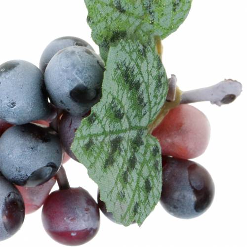 Floristik24 Dirbtinės mini vynuogės Bordeaux 9cm