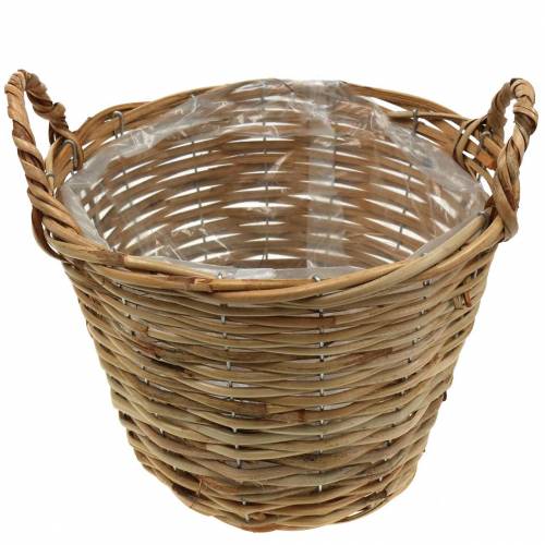 Floristik24 Pintas krepšelis su rankenomis Ø30cm aukštis 22cm sodinimui