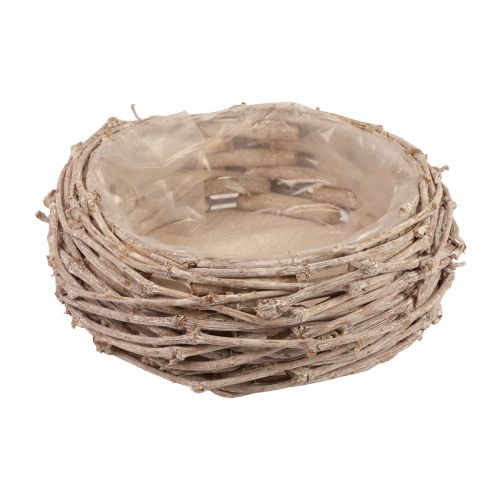 Floristik24 Pinti krepšelis augalų krepšelis skalbtas baltas Ø20cm H10cm