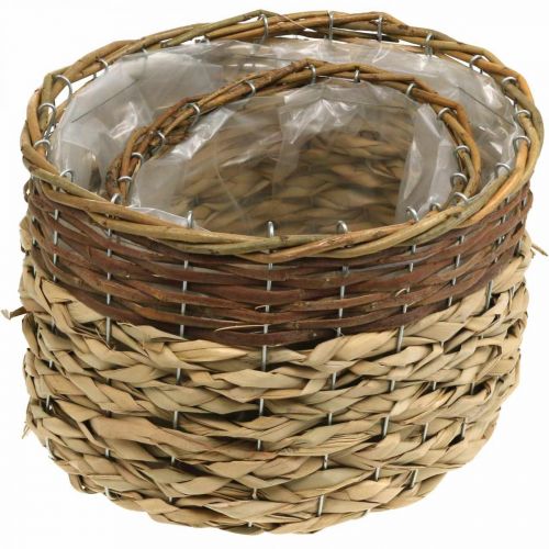 daiktų Pinti krepšelis Natūralus pintas augalų dubuo Natural L30/22cm H20/17cm rinkinys iš 2