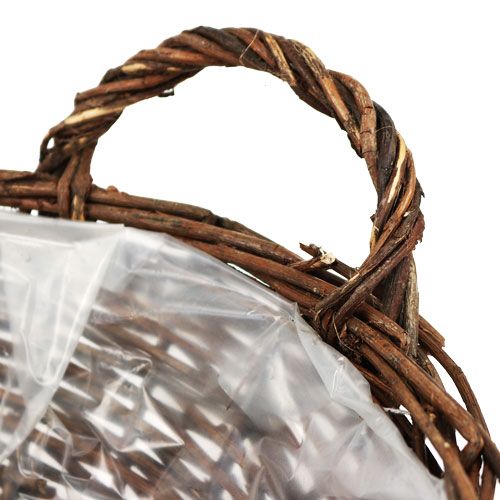 Floristik24 Krepšelio dubuo Ø18cm apvalus nenuluptas