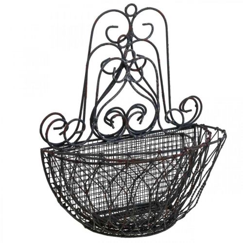 daiktų Pakabinami krepšelio augalai metaliniai rust look H30/33.5/40cm rinkinys 3 vnt