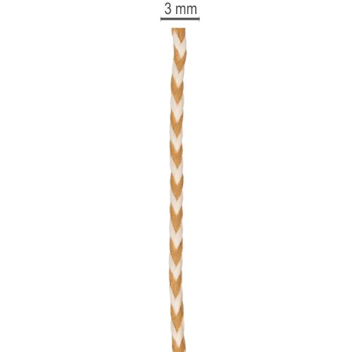 Dovanų juostelė, dvispalvė virvelė, 3 mm, 20 m | Floristik24.lt