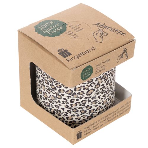 Dovanų juostelė leopardo raštu