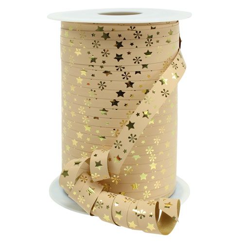 Floristik24 Garbanojimo juostelė poli kaspinas Kalėdinis motyvas P10mm 150m