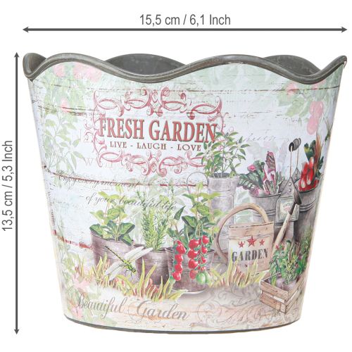 daiktų Vazonas su žolelėmis vazonas plastikinis Fresh Garden H13,5cm 2vnt